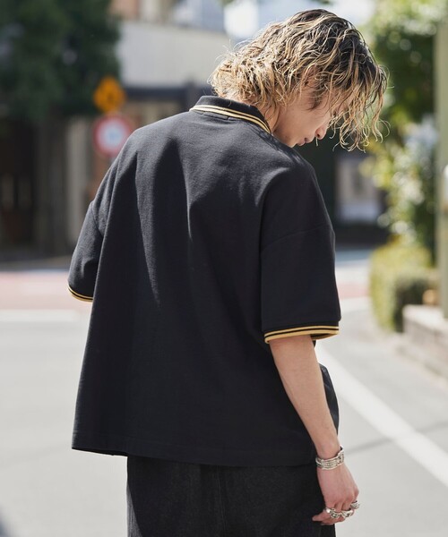 U.S. POLO ASSN.(ユーエスポロアッスン)の「U.S.POLO ASSN./ユーエスポロアッスン 別注ラインオーバーサイズワンポイントポロシャツ(限定展開)(ポロシャツ・メンズ・チャコールグレー/ライトグレー/ブラック/ネイビー・MEDIUM/SMALL/LARGE)」の7枚目の写真
