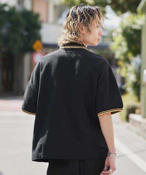 U.S. POLO ASSN.(ユーエスポロアッスン)の「U.S.POLO ASSN./ユーエスポロアッスン 別注ラインオーバーサイズワンポイントポロシャツ(限定展開)(ポロシャツ・メンズ・チャコールグレー/ライトグレー/ブラック/ネイビー・MEDIUM/SMALL/LARGE)」の8枚目の写真