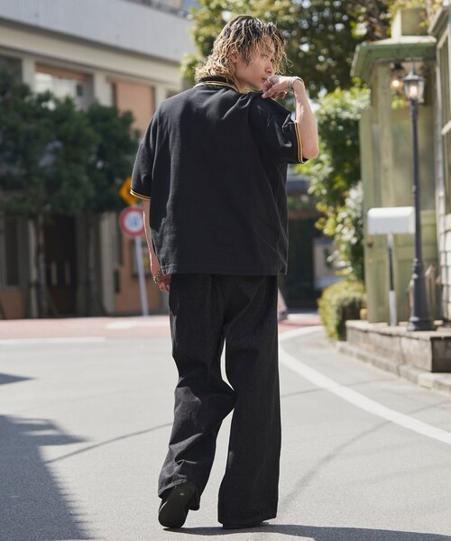 U.S. POLO ASSN.(ユーエスポロアッスン)の「U.S.POLO ASSN./ユーエスポロアッスン 別注ラインオーバーサイズワンポイントポロシャツ(限定展開)(ポロシャツ・メンズ・チャコールグレー/ライトグレー/ブラック/ネイビー・MEDIUM/SMALL/LARGE)」の5枚目の写真