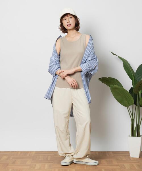 BACK NUMBER(バックナンバー)の「BACK NUMBER(バックナンバー)ストリングデザインタンクトップ(タンクトップ・レディース・オフホワイト/ブラック/ベージュ・XL/M/L/S)」の17枚目の写真