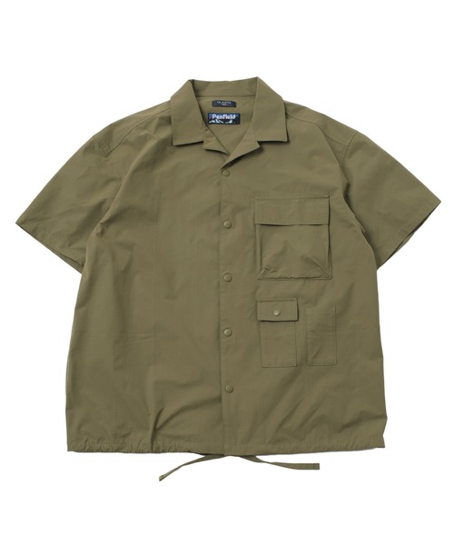 PEN FIELD（ペンフィールド）の「【Penfield】【撥水】【セットアップ対応】リップストップ・ワーク半袖シャツ（シャツ/ブラウス・キッズ・ブルー/カーキ/ブラック・140cm/150cm/160cm/170cm）」の2枚目の写真