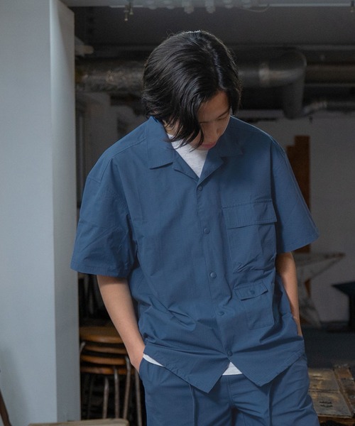 PEN FIELD（ペンフィールド）の「【Penfield】【撥水】【セットアップ対応】リップストップ・ワーク半袖シャツ（シャツ/ブラウス・キッズ・ブルー/カーキ/ブラック・140cm/150cm/160cm/170cm）」の3枚目の写真