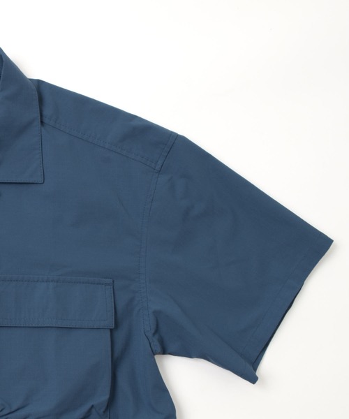 PEN FIELD（ペンフィールド）の「【Penfield】【撥水】【セットアップ対応】リップストップ・ワーク半袖シャツ（シャツ/ブラウス・キッズ・ブルー/カーキ/ブラック・140cm/150cm/160cm/170cm）」の7枚目の写真