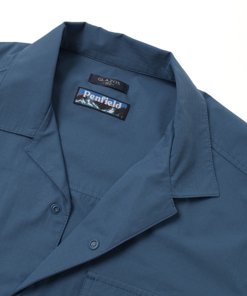 PEN FIELD（ペンフィールド）の「【Penfield】【撥水】【セットアップ対応】リップストップ・ワーク半袖シャツ（シャツ/ブラウス・キッズ・ブルー/カーキ/ブラック・140cm/150cm/160cm/170cm）」の12枚目の写真