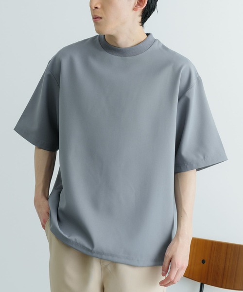 ITEMS URBANRESEARCH（アイテムズ アーバンリサーチ）の「『セットアップ対応』吸水速乾 ストレッチトロ布帛 Tシャツ（Tシャツ/カットソー・メンズ・イエロー/グレー/ライトベージュ/ブラック・MEDIUM/LARGE）」の11枚目の写真