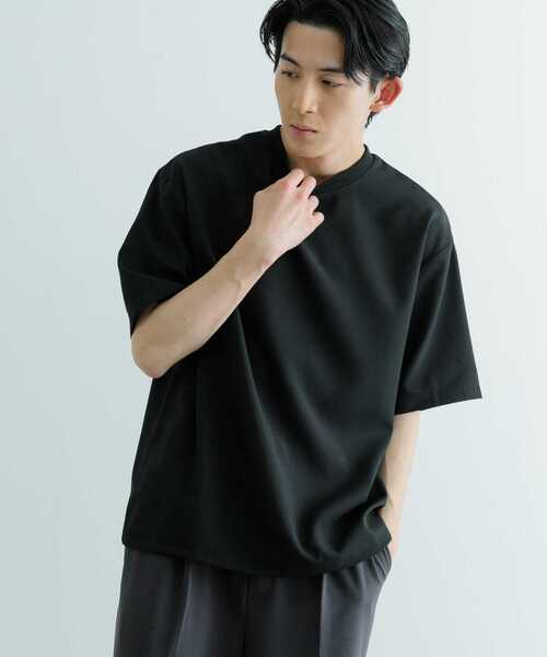 ITEMS URBANRESEARCH（アイテムズ アーバンリサーチ）の「『セットアップ対応』吸水速乾 ストレッチトロ布帛 Tシャツ（Tシャツ/カットソー・メンズ・イエロー/グレー/ライトベージュ/ブラック・MEDIUM/LARGE）」の16枚目の写真