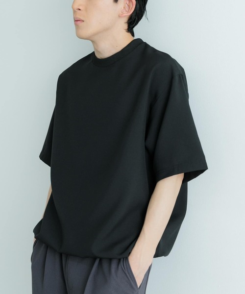 ITEMS URBANRESEARCH（アイテムズ アーバンリサーチ）の「『セットアップ対応』吸水速乾 ストレッチトロ布帛 Tシャツ（Tシャツ/カットソー・メンズ・イエロー/グレー/ライトベージュ/ブラック・MEDIUM/LARGE）」の18枚目の写真