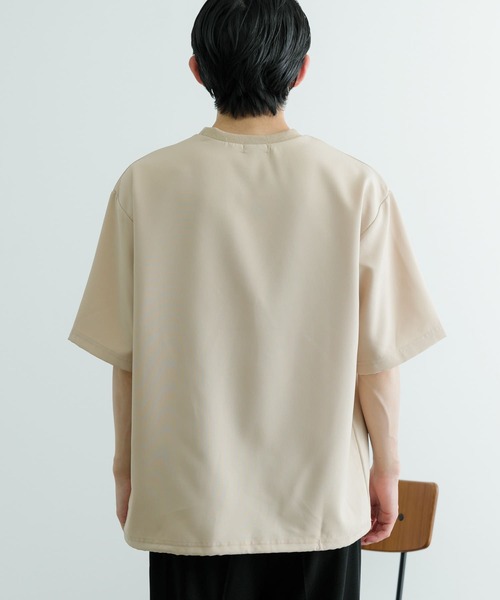 ITEMS URBANRESEARCH（アイテムズ アーバンリサーチ）の「『セットアップ対応』吸水速乾 ストレッチトロ布帛 Tシャツ（Tシャツ/カットソー・メンズ・イエロー/グレー/ライトベージュ/ブラック・MEDIUM/LARGE）」の14枚目の写真