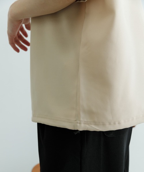 ITEMS URBANRESEARCH（アイテムズ アーバンリサーチ）の「『セットアップ対応』吸水速乾 ストレッチトロ布帛 Tシャツ（Tシャツ/カットソー・メンズ・イエロー/グレー/ライトベージュ/ブラック・MEDIUM/LARGE）」の17枚目の写真