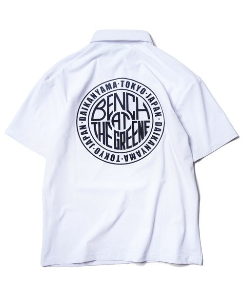 BENCH AT THE GREENE GOLF(ベンチアットザグリーンゴルフ)の「BENCH AT THE GREENE GOLF / BACK PRINT STRETCH SHIRT(Tシャツ/カットソー・メンズ・ホワイト/ブラック・MEDIUM/LARGE/X-LARGE)」の11枚目の写真