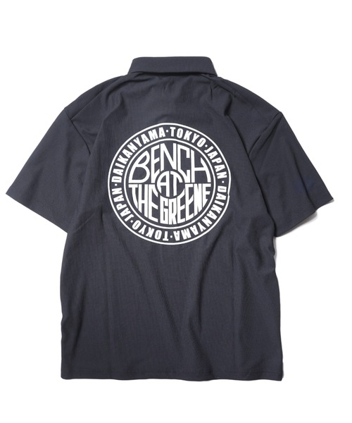 BENCH AT THE GREENE GOLF(ベンチアットザグリーンゴルフ)の「BENCH AT THE GREENE GOLF / BACK PRINT STRETCH SHIRT(Tシャツ/カットソー・メンズ・ホワイト/ブラック・MEDIUM/LARGE/X-LARGE)」の12枚目の写真