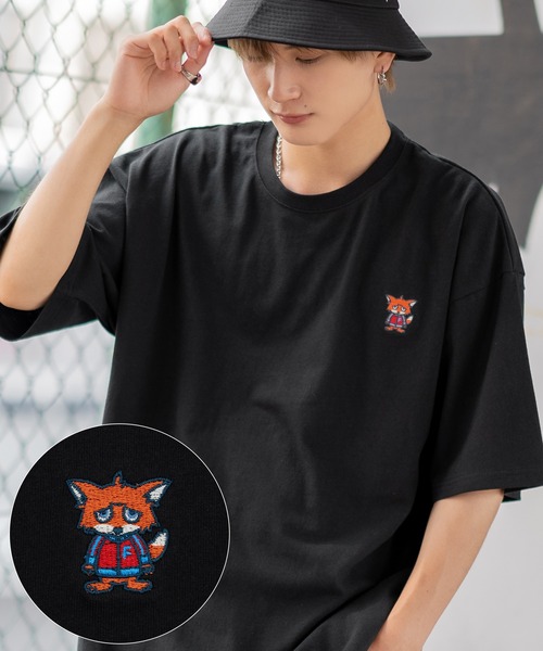 SIDEWAY STANCE(サイドウェイスタンス)の「【SIDEWAY STANCE】オリジナル ワンポイント刺繍 半袖Tシャツ(Tシャツ/カットソー・メンズ・カーキ/ブラック/ホワイト系/ホワイト系1/ホワイト系2/グレー系2/グレー系3/パープル系3/レッド系/グレー/ホワイト系3/ブラック系2/グレー系/パープル系2/ブラック系/ブルー系1/ホワイト/ブラック系1/ブラック系3/グレー系1/ブラック系4/グレー系4/ブラック系6/パープル系6/ホワイト系4/カーキ系5/ホワイト系6/グレー系6/ブラック系5/グレー系5/ホワイト系5/レッド系4/アイボリー/アイボリー系1・MEDIUM/SMALL/LARGE/X-LARGE)」の14枚目の写真