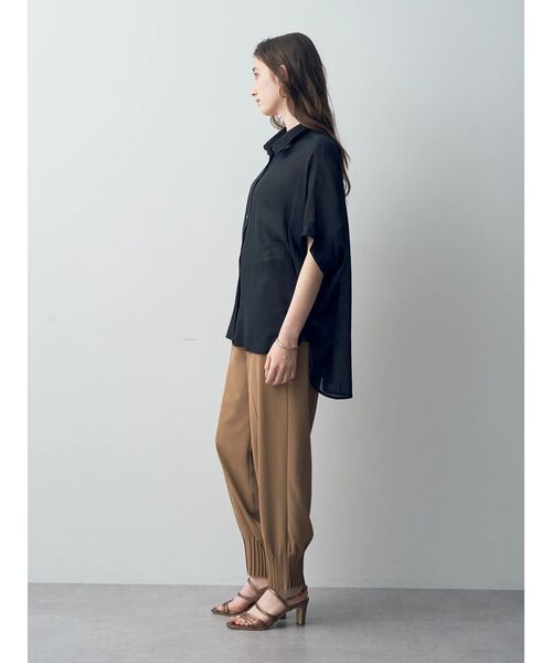 YECCA VECCA（イェッカヴェッカ）の「裾ピンタックジョガーパンツ（その他パンツ・レディース・ブラック/ベージュ/グレイッシュベージュ・S/M）」の11枚目の写真