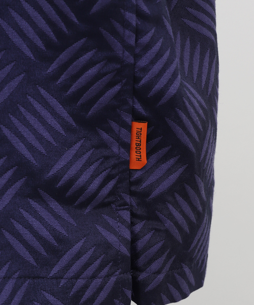 TIGHTBOOTH PRODUCTION(タイトブースプロダクション)の「TBPR / タイトブースプロダクション CHECKER PLATE HALF ZIP SHIRT(シャツ/ブラウス・メンズ・パープル/ブラック・LARGE/MEDIUM)」の3枚目の写真
