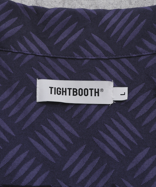 TIGHTBOOTH PRODUCTION(タイトブースプロダクション)の「TBPR / タイトブースプロダクション CHECKER PLATE HALF ZIP SHIRT(シャツ/ブラウス・メンズ・パープル/ブラック・LARGE/MEDIUM)」の4枚目の写真