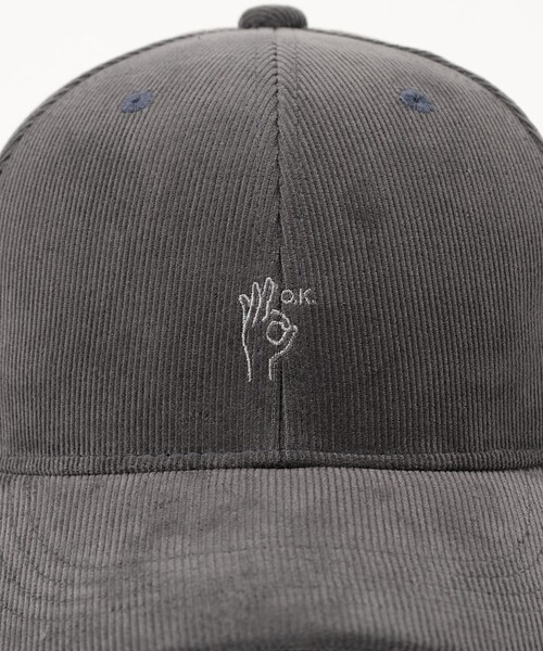 セール】【4色展開】ハンドサイン 細コーデュロイ キャップ（キャップ