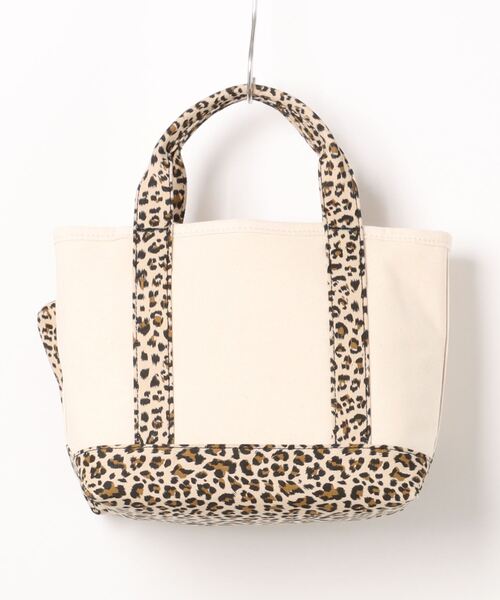 Q(キュー)の「キャンバスミニトート(トートバッグ・レディース・ライトグリーン/レオパード/ベージュ・ONE SIZE)」の17枚目の写真