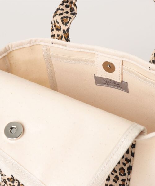 Q(キュー)の「キャンバスミニトート(トートバッグ・レディース・ライトグリーン/レオパード/ベージュ・ONE SIZE)」の19枚目の写真