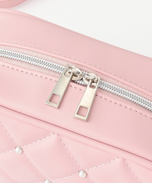 LOVETOXIC（ラブトキシック）の「パールドットキルティングショルダー（バックパック/リュック・キッズ・オフホワイト/ブラック/ピンク・FREE）」の8枚目の写真