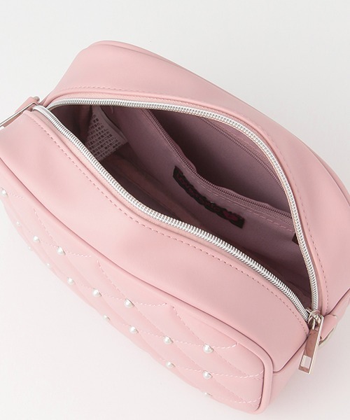 LOVETOXIC（ラブトキシック）の「パールドットキルティングショルダー（バックパック/リュック・キッズ・オフホワイト/ブラック/ピンク・FREE）」の10枚目の写真