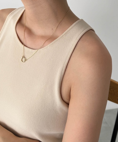 CANAL JEAN（キャナルジーン）の「Pt　リングトップネックレス（ネックレス・レディース・シルバー/ゴールド・ONE SIZE）」の5枚目の写真