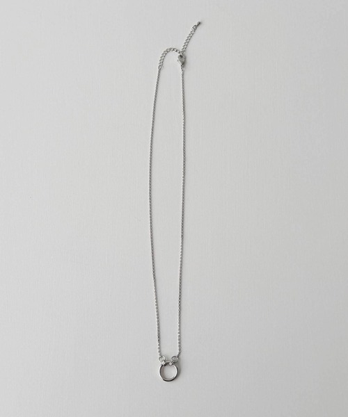 CANAL JEAN（キャナルジーン）の「Pt　リングトップネックレス（ネックレス・レディース・シルバー/ゴールド・ONE SIZE）」の7枚目の写真