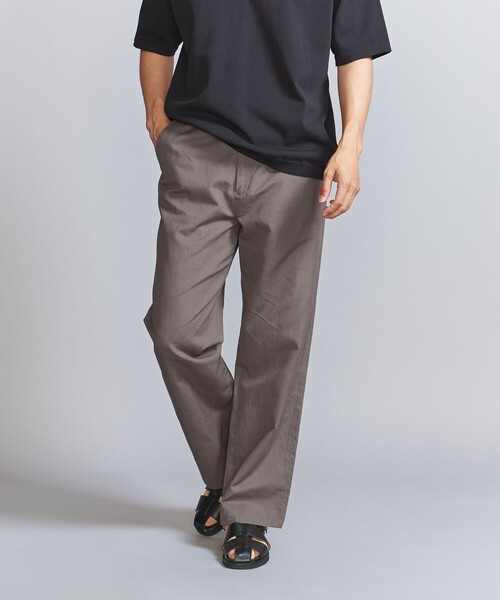 BEAUTY&YOUTH UNITED ARROWS(ビューティーアンドユースユナイテッドアローズ)の「ナチュール モーニングカット ノープリーツ パンツ(その他パンツ・メンズ・ベージュ/ダークグレー・M/L/XL/S)」の1枚目の写真