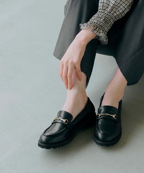 grove（グローブ）の「トラックソールビットローファー（その他シューズ・レディース・ブラック・L/M/S）」の4枚目の写真