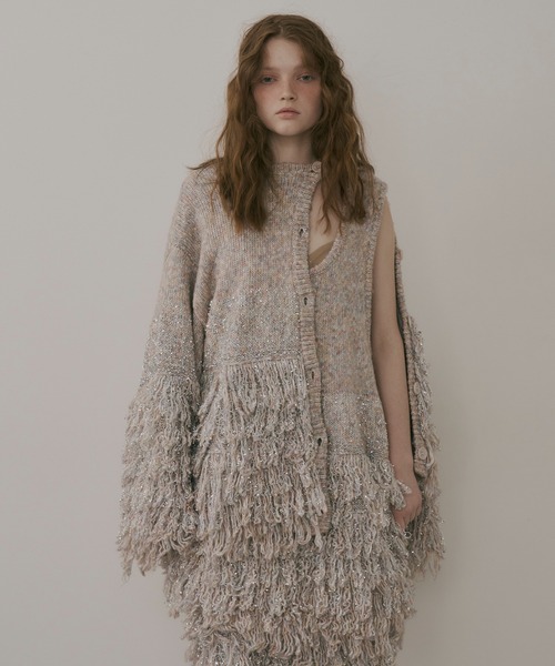 カーディガン 「TEN by LA BELLE ETUDE」レース刺繍MIXモチーフ×ループ