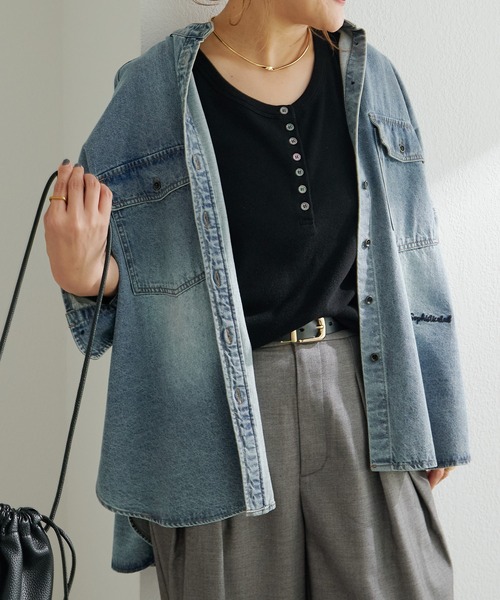 PUAL CE CIN（ピュアルセシン）の「ヴィンテージライクデニムバンド