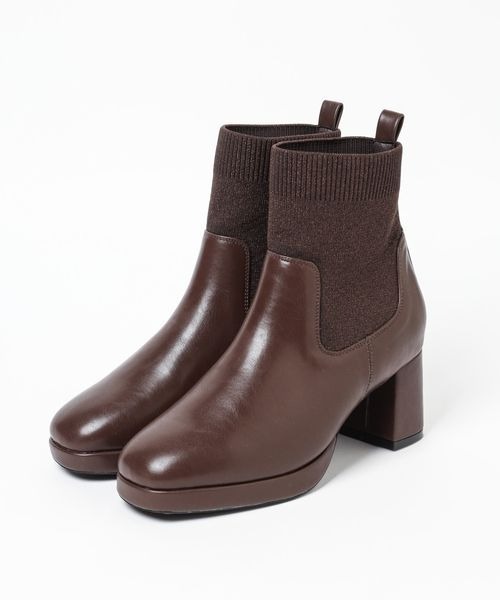 mysty woman（ミスティウーマン）の「ニットストームショートブーツ　143358（ブーツ・レディース・ブラック/ブラック系その他/アイボリー/ブラウン・LARGE/MEDIUM）」の22枚目の写真