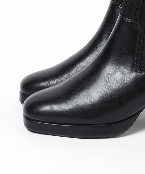 mysty woman（ミスティウーマン）の「ニットストームショートブーツ　143358（ブーツ・レディース・ブラック/ブラック系その他/アイボリー/ブラウン・LARGE/MEDIUM）」の19枚目の写真