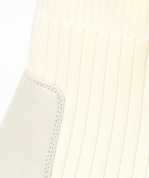 mysty woman（ミスティウーマン）の「ニットストームショートブーツ　143358（ブーツ・レディース・ブラック/ブラック系その他/アイボリー/ブラウン・LARGE/MEDIUM）」の13枚目の写真