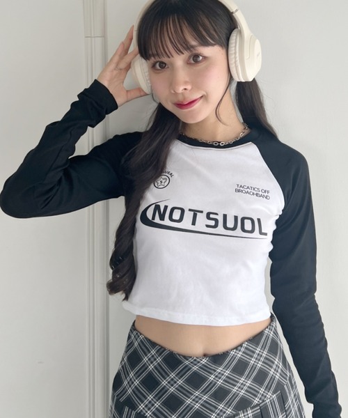 セール】コンパクトラグランゲームトップス（Tシャツ/カットソー