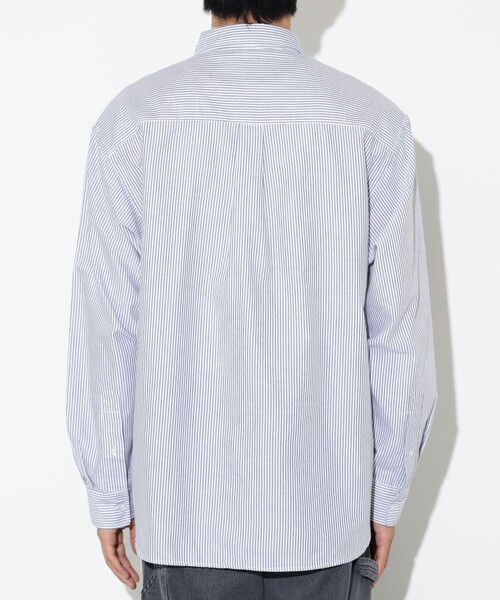 BEAMS HEART（ビームスハート）の「【ユニセックス】レタード オックスフォード ボタンダウンシャツ（シャツ/ブラウス・メンズ・ネイビー/ブラック・LARGE/SMALL/MEDIUM）」の17枚目の写真