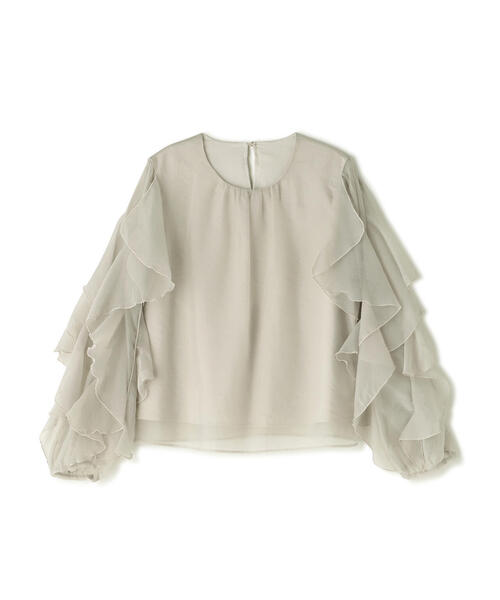 PROPORTION BODY DRESSING（プロポーションボディドレッシング）の「ラッフル袖ブラウス / 1214210903（シャツ/ブラウス・レディース・グレー/ホワイト・SMALL/MEDIUM）」の20枚目の写真