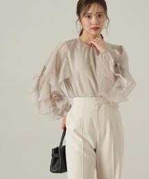 PROPORTION BODY DRESSING | ラッフル袖ブラウス / 1214210903(シャツ/ブラウス)