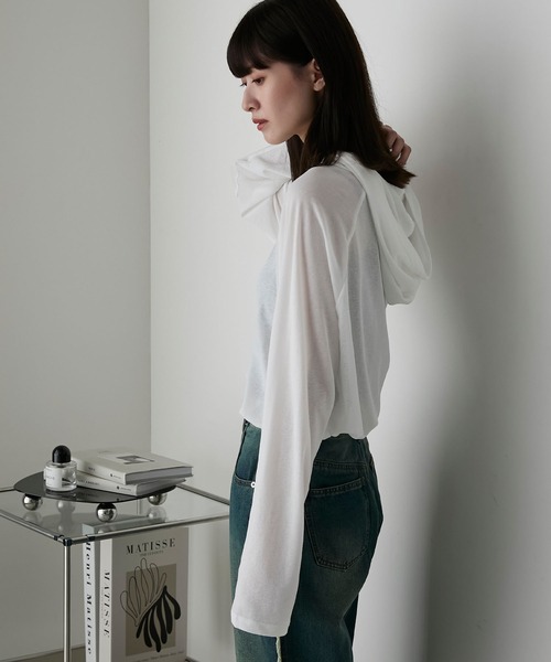 forksy.】シアーラグランフーディーロングTシャツ forksy.│MONO