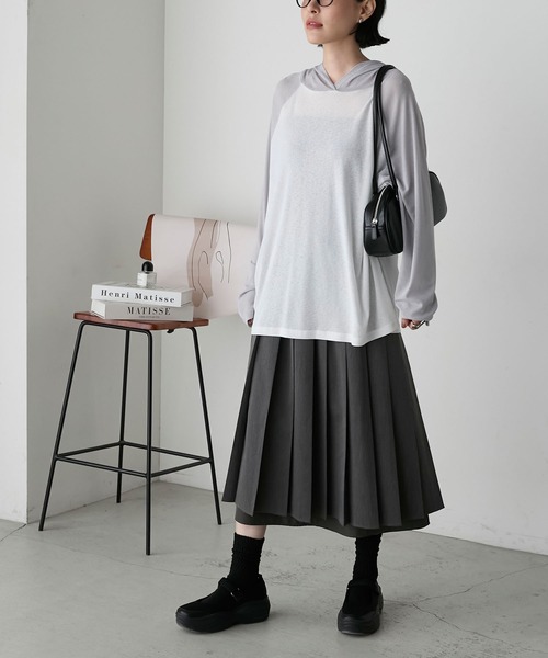 forksy.】シアーラグランフーディーロングTシャツ forksy.│MONO-MART