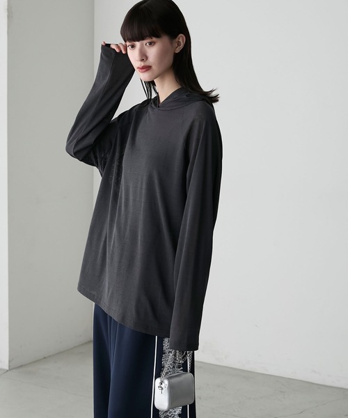 forksy.】シアーラグランフーディーロングTシャツ forksy.│MONO