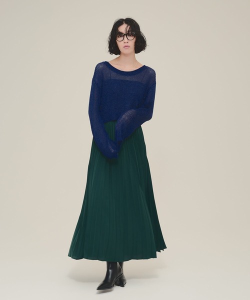 新品タグ付　【eL】5G Paper Like Pullover/143953 eL（エル）の「【eL】5G Paper Like Pullover/143953（ニット/セーター