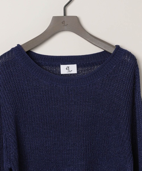 eL（エル）の「【eL】5G Paper Like Pullover/143953（ニット/セーター・レディース・グレー/ネイビー・FREE）」の16枚目の写真