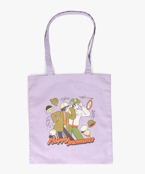 OVERRIDE(オーバーライド)の「SANLEMO X OVERRIDE TOTE BAG / オーバーライド(トートバッグ・レディース・ライトブルー/ライトパープル・FREE)」の1枚目の写真