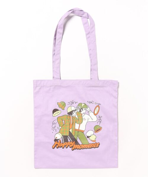 OVERRIDE(オーバーライド)の「SANLEMO X OVERRIDE TOTE BAG / オーバーライド(トートバッグ・レディース・ライトブルー/ライトパープル・FREE)」の7枚目の写真