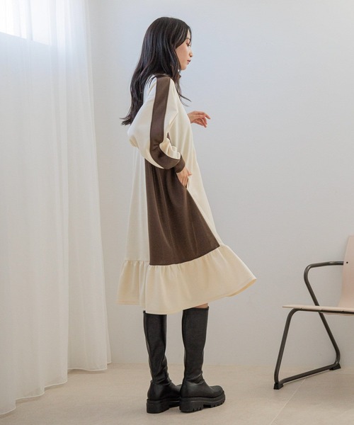 【wtgdmwwさん専用】 セール】トラックハーフZIPワンピース 144305（ワンピース