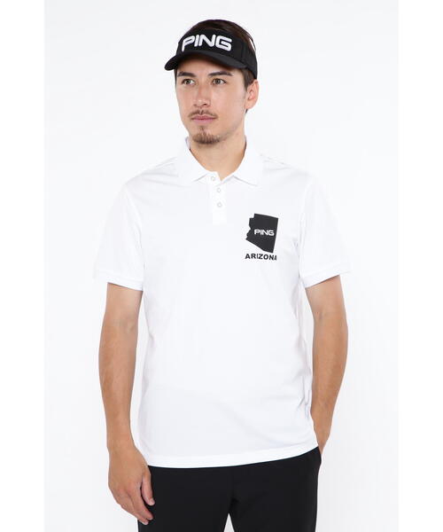 【セール】【PING APPAREL】ストレッチカノコ半袖ポロシャツ ＜EARLY AUTUMN＞ (MENS)（ポロシャツ）｜PING（ピン）