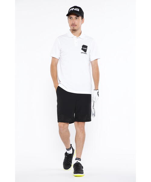 【セール】【PING APPAREL】ストレッチカノコ半袖ポロシャツ ＜EARLY AUTUMN＞ (MENS)（ポロシャツ）｜PING（ピン）