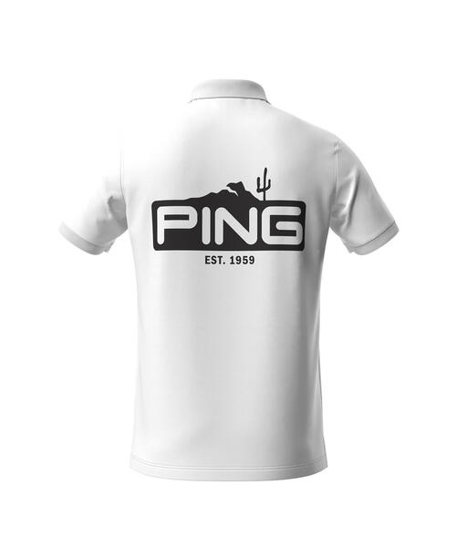 【セール】【PING APPAREL】ストレッチカノコ半袖ポロシャツ ＜EARLY AUTUMN＞ (MENS)（ポロシャツ）｜PING（ピン）