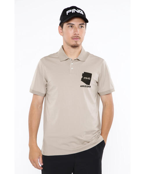 【セール】【PING APPAREL】ストレッチカノコ半袖ポロシャツ ＜EARLY AUTUMN＞ (MENS)（ポロシャツ）｜PING（ピン）