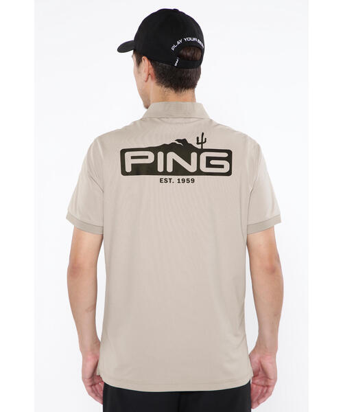 【セール】【PING APPAREL】ストレッチカノコ半袖ポロシャツ ＜EARLY AUTUMN＞ (MENS)（ポロシャツ）｜PING（ピン）